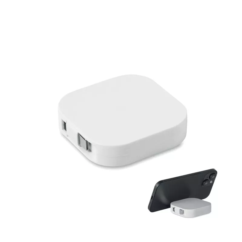 Kabel zwijany USB-C 100W LINEA 100 - Bialy (MO2924-06)