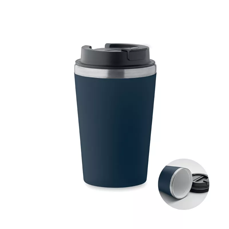 Kubek dwuścienny z powłoką ceramiczną 350 ml BLERM - Francuski Granat (MO2572-85)