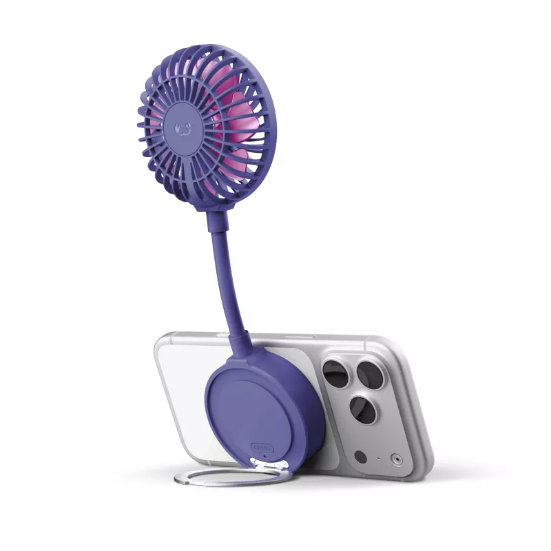 Fresh 'n Rebel Bezprzewodowy Magnetyczny Wentylator z Podstawką pod Telefon - purpurowy (LT49755-N0072)