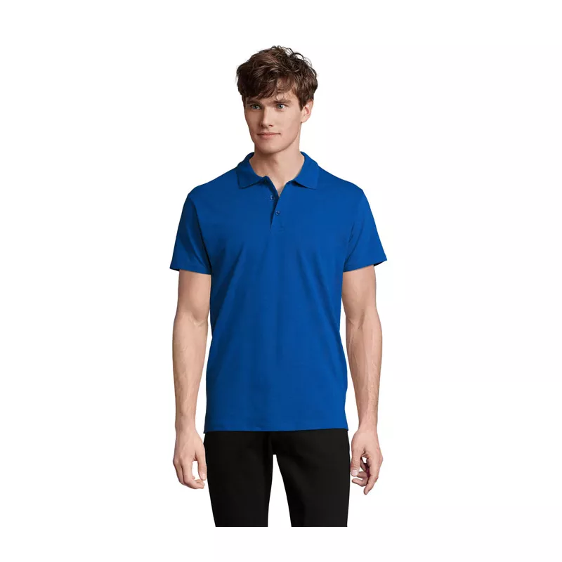 Koszulka polo męska piqué 210 g/m² Sol's SPRING II - Niebieski (S11362-RB)