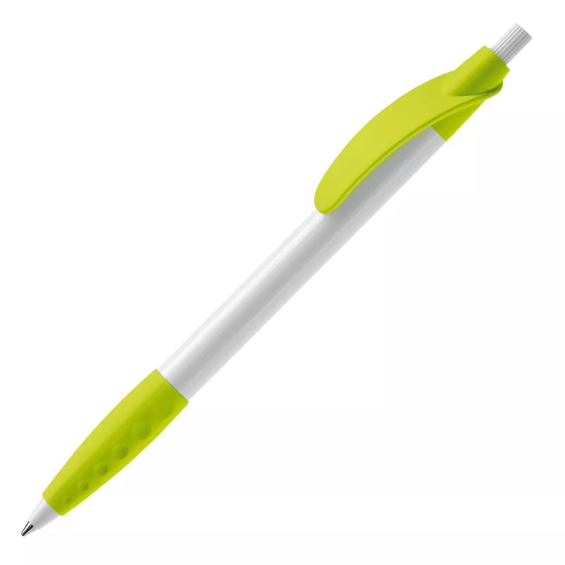 Długopis plastikowy (ABS) Cosmo - biało / jasnozielony (LT87622-N0132)