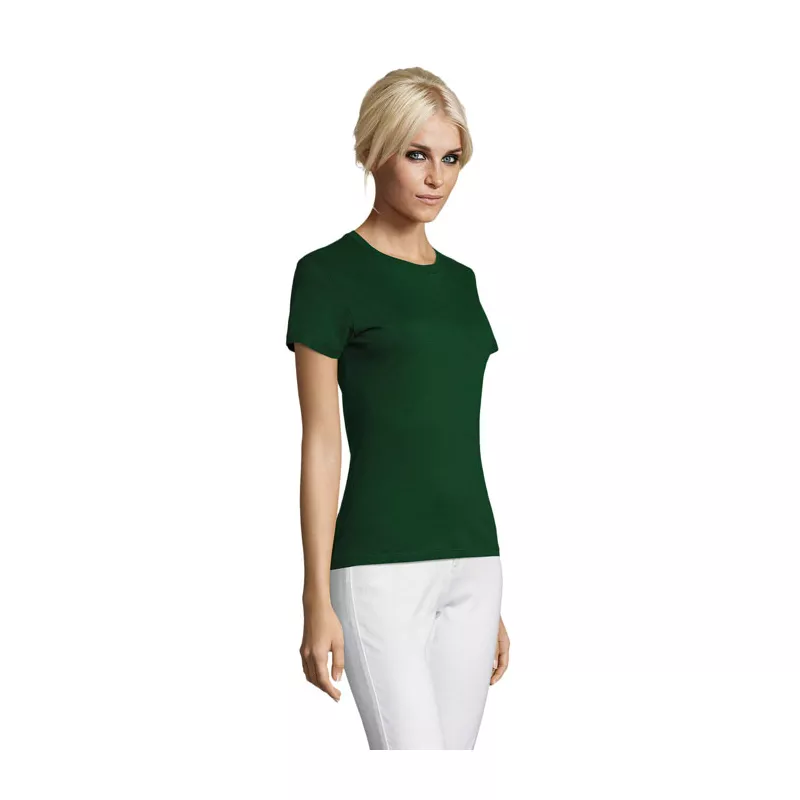 Koszulka damska dopasowana 150 g/m² Sol's REGENT WOMEN - Ciemno-Zielony (S01825-BO)