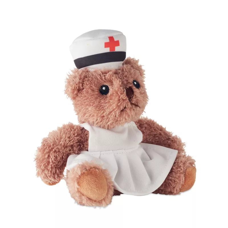 Miś pluszowy w stroju pielęgniarki NURSE - Bialy (MO2839-06)