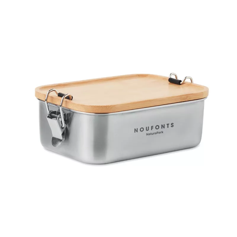 Pudełko na lunch stalowe 750 ml SONABOX - Drewna (MO6301-40)