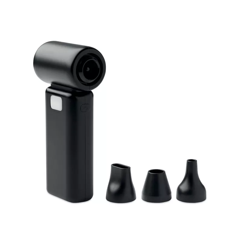 Wentylator przenośny turbo z LED TECHMATE BAMBOO - Czarny (MO2650-03)