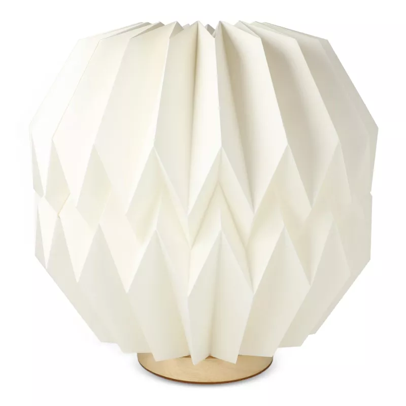 Coollux składana papierowa lampa LED Luna 25cm inspirowana origami - naturalny-t (LT40727-N0094)