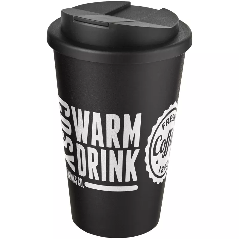 Americano® 350 ml tumbler with spill-proof lid - Czarny (21069515)
