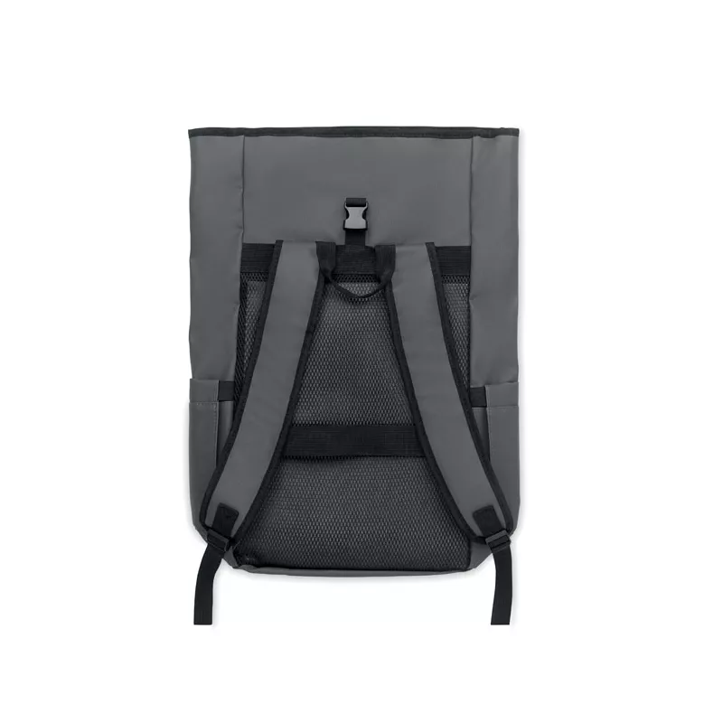 Plecak rolltop na laptop RPET 600D BANGKOK ROLL - Kamienny Szary (MO2643-15)