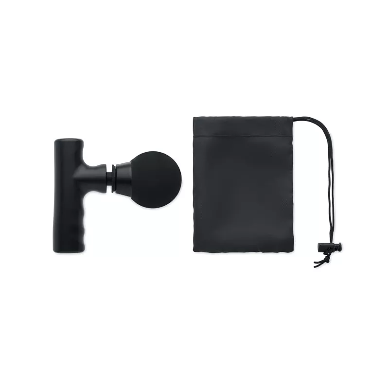 Pistolet do masażu z akumulatorem 1200 mAh THAIMA - Czarny (MO2965-03)