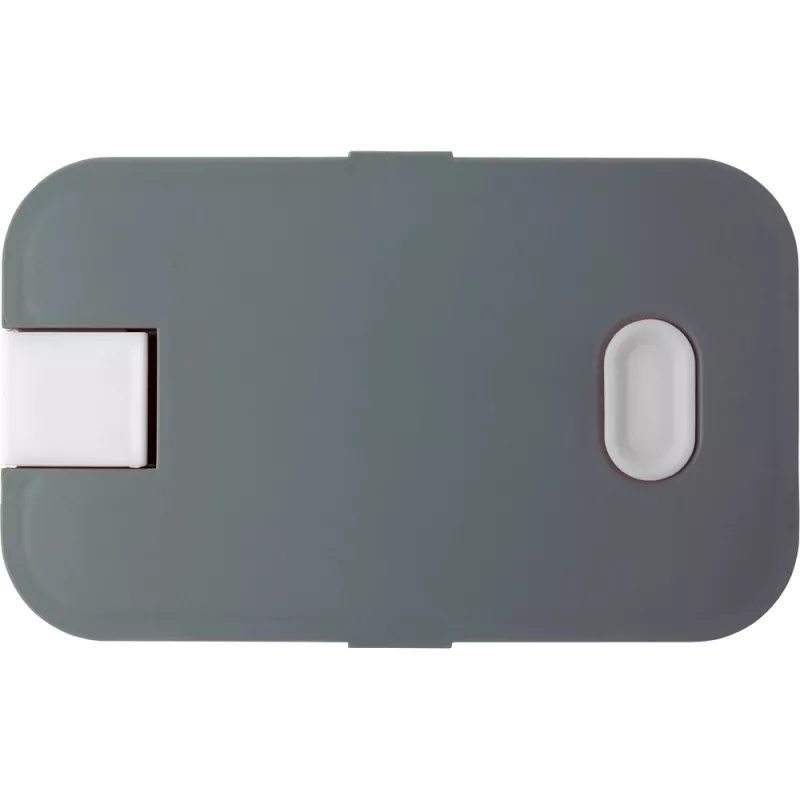 Pudełko śniadaniowe 850 ml, stojak na telefon - biały (V7980-02)