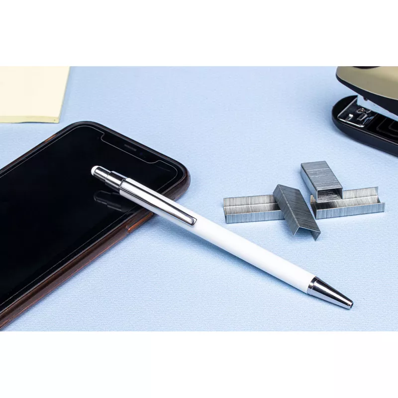 Długopis metalowy touch pen soft touch PAULA - żółty (1096408)
