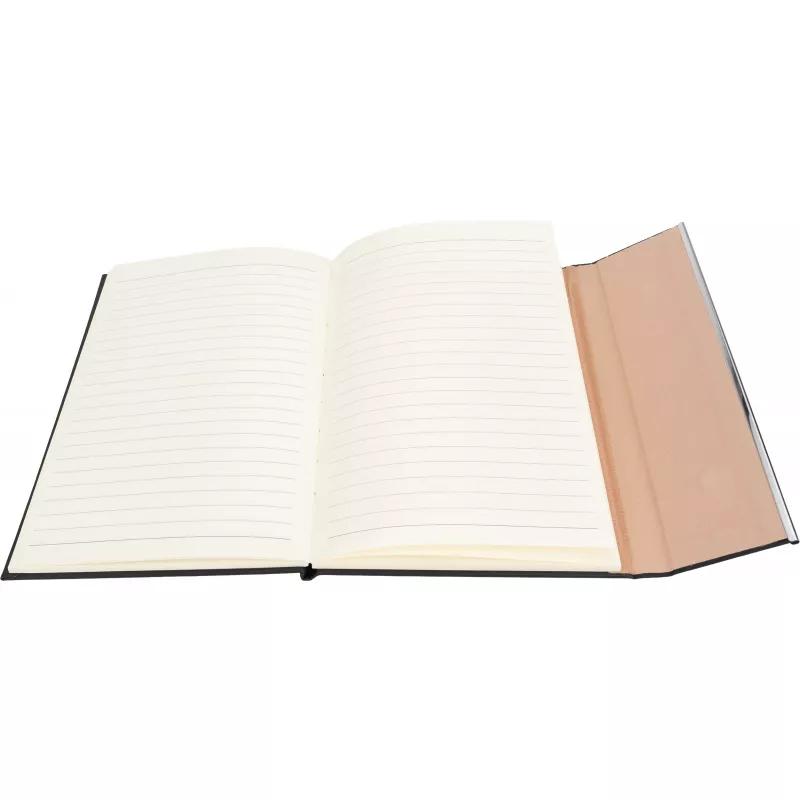 Notatnik A5 w linie soft touch BENJAMIN - czarny (2008703)