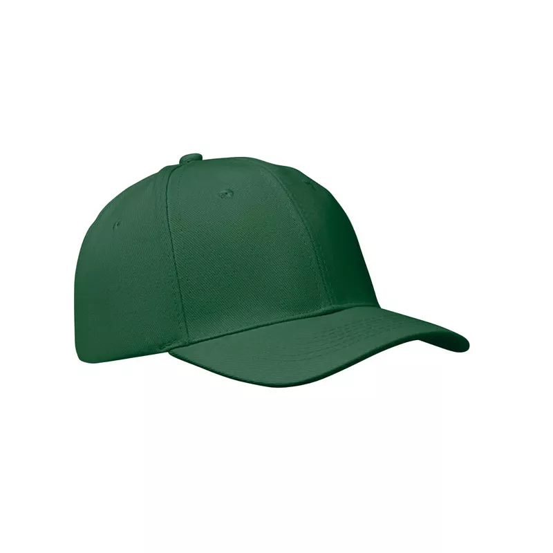 Czapka z daszkiem 6-panelowa 260 g/m² BUFFALO - Ciemnozielony (MO1464-60)