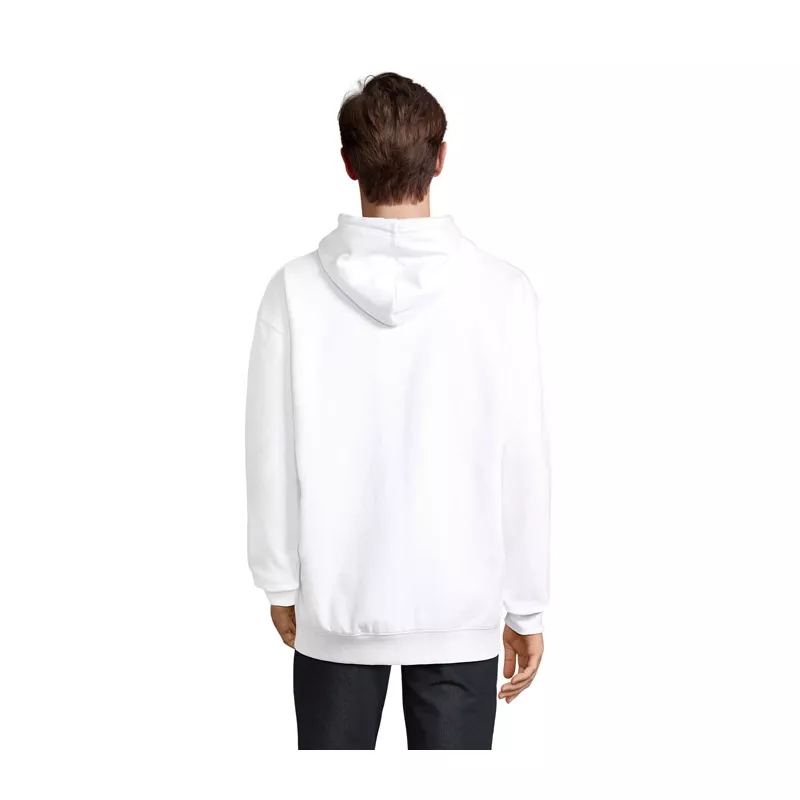 Bluza rozpinana z kapturem Sol's CARTER - Bialy (S03812-WH)