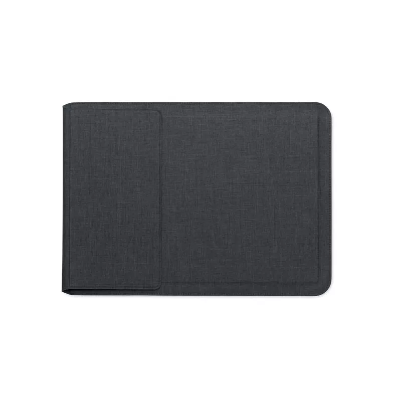 Pokrowiec na laptop 16" z podstawką z RPET PRACTIC - Czarny (MO2696-03)