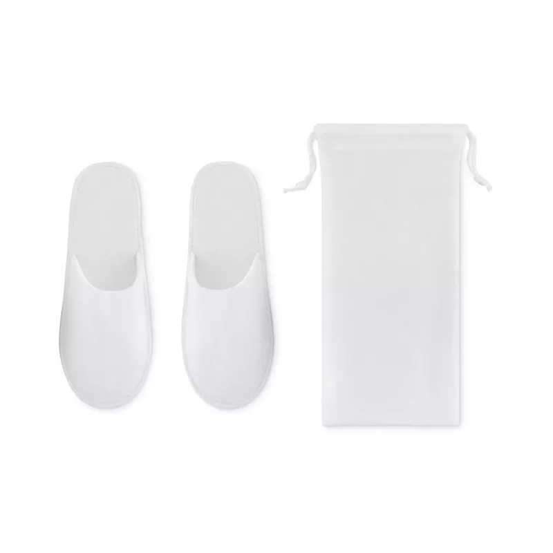 Kapcie hotelowe w etui rozmiar 43–44 FLIP FLAP - Bialy (MO9782-06)