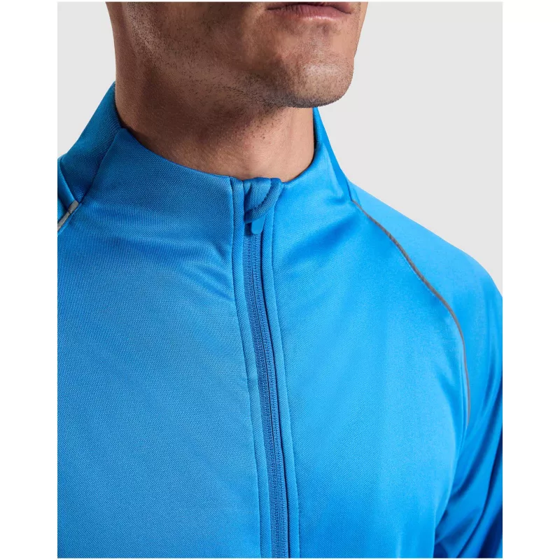 Męska bluza Valier z zamkiem błyskawicznym na całej długości - Fluor Yellow (R0437-FLYELLOW)