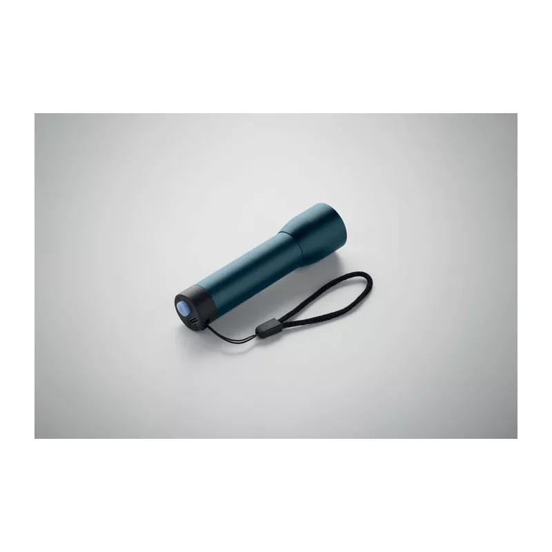 Latarka z aluminium z recyklingu z zoomem LUMEZO - Francuski Granat (MO2991-85)