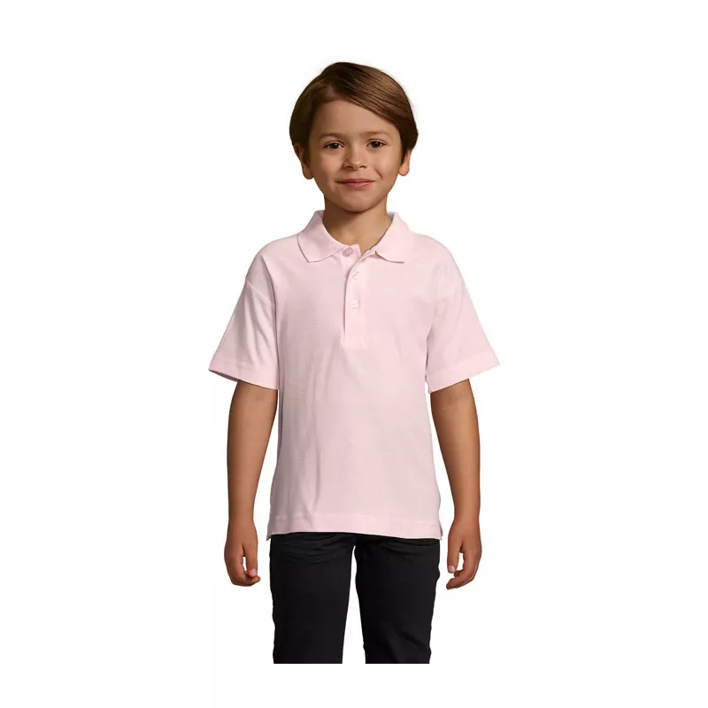 Polo dziecięce piqué 170 g/m² Sol's SUMMER II KIDS - Różowy (S11344-PK)