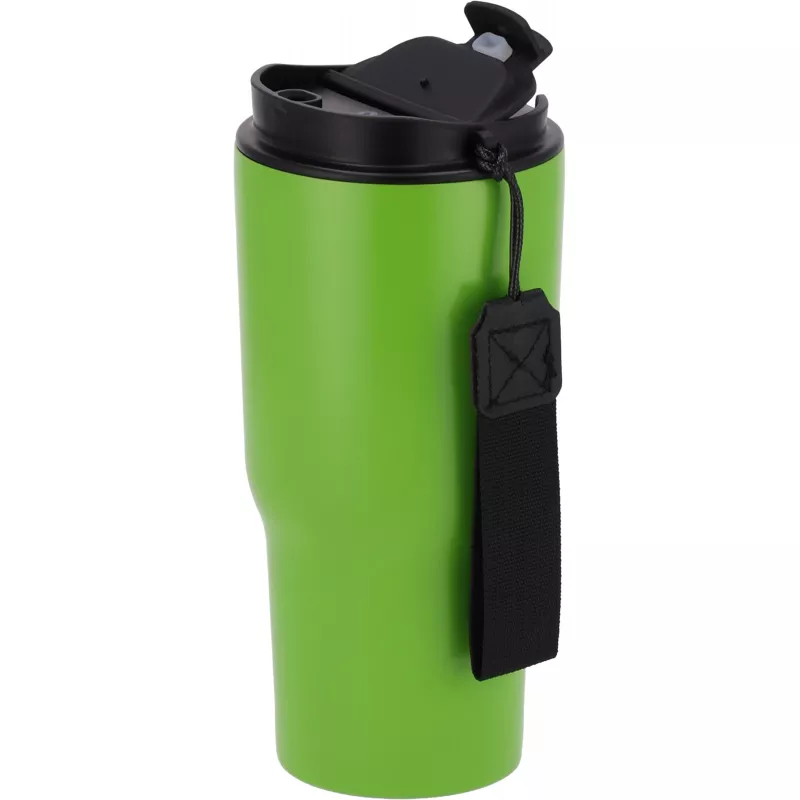 Kubek termiczny 550 ml ze stali z recyklingu DANA - jasnozielony (8523929)