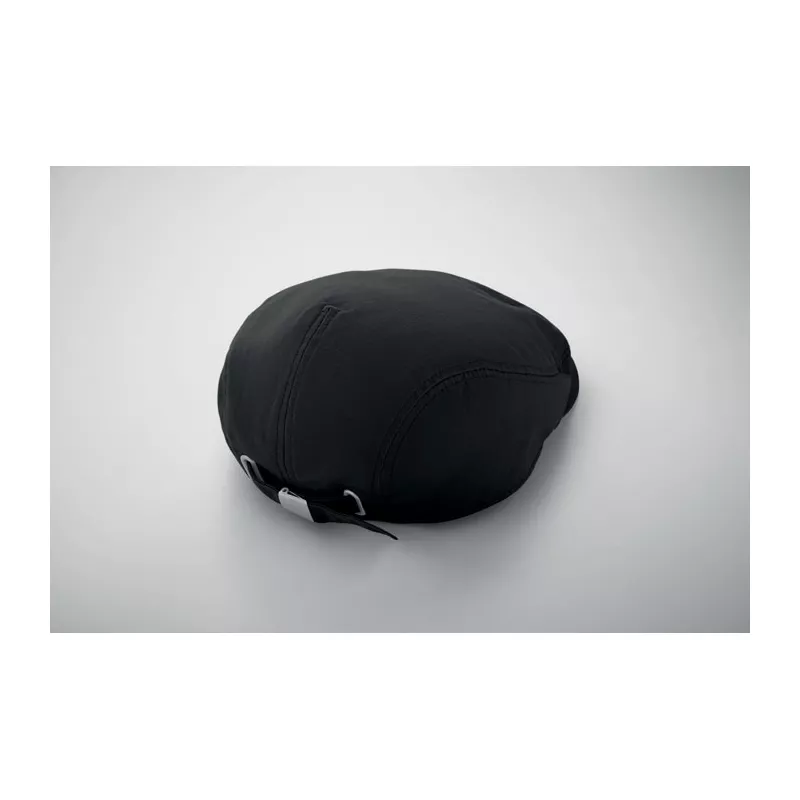 Czapka kaszkiet z bawełny twill 235 g/m² FLAT PEAK - Czarny (MO2850-03)