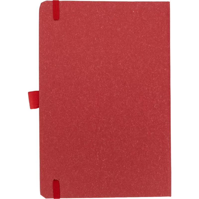 Notatnik A5 w kropki z papieru z recyklingu AGNESE - czerwony (2179905)