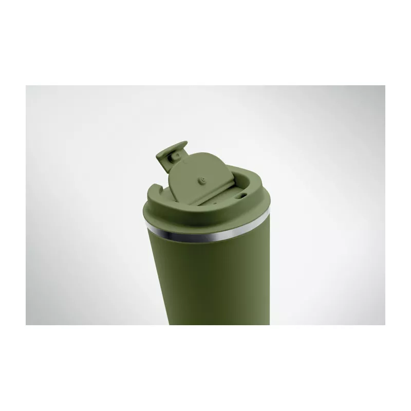 Kubek termiczny ze stali 350 ml BRACE - Ciemnozielony (MO6276-60)