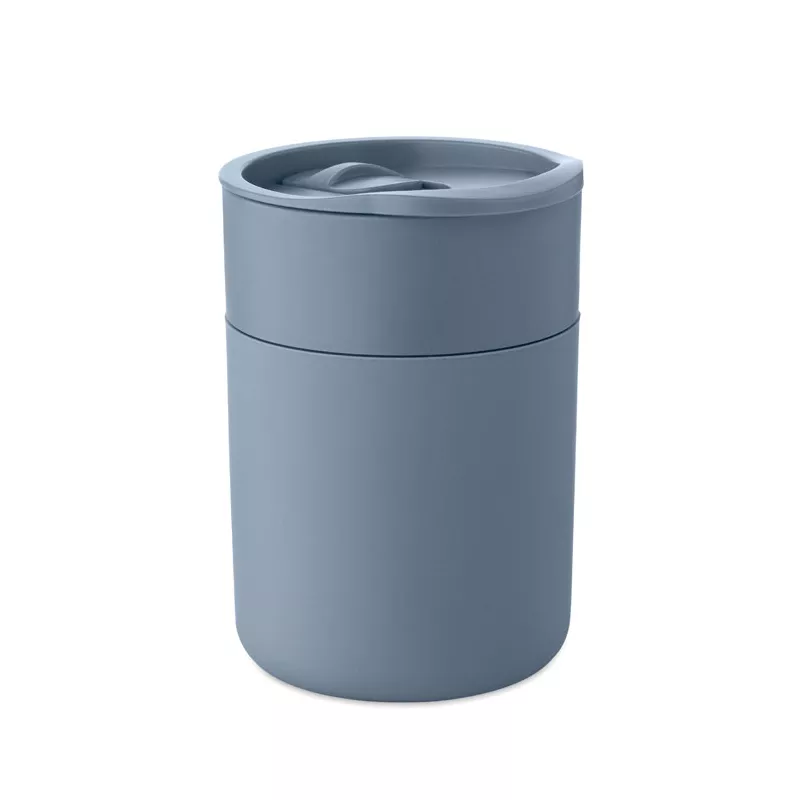 Kubek z PP z silikonową osłoną 330 ml GOBLET - Petrol (MO2773-20)