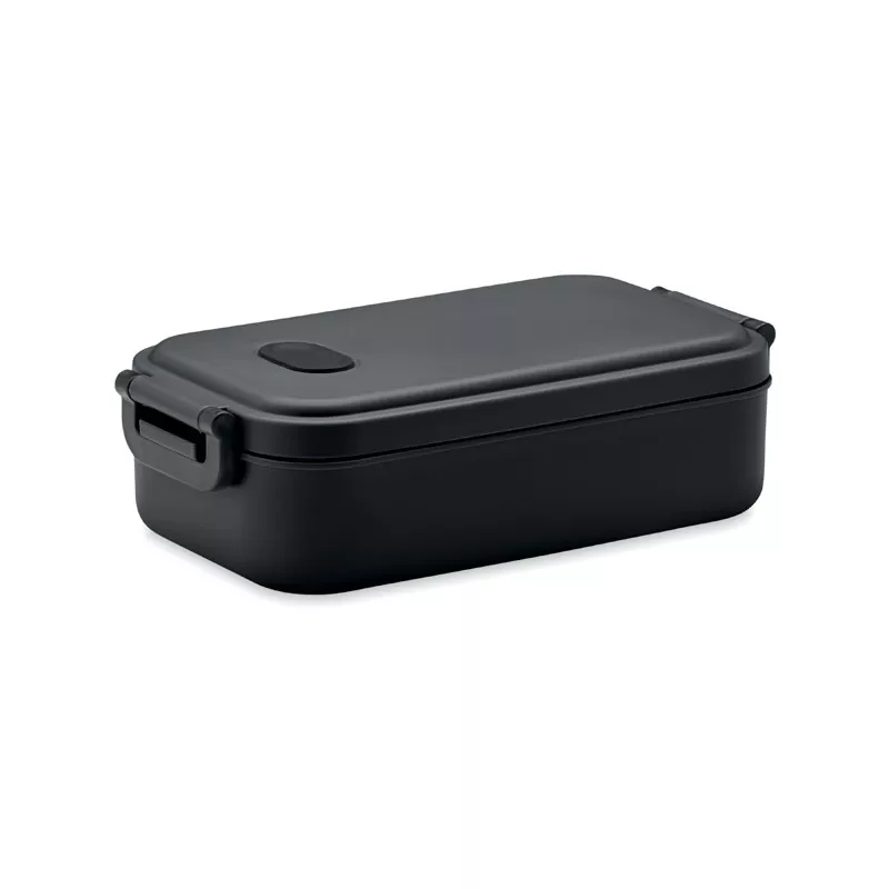 Lunchbox z PP z zaworem i klamrami 800 ml INDUS - Czarny (MO6855-03)