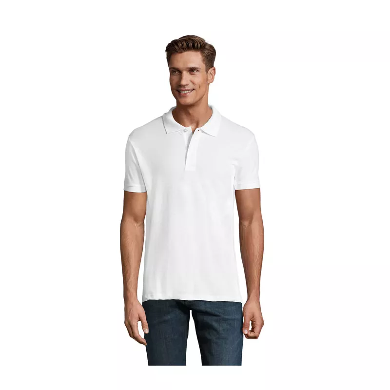 Koszulka polo męska piqué 180 g/m² Sol's PERFECT MEN - Bialy (S11346-WH)