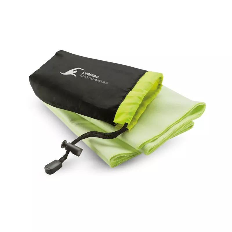 Ręcznik sportowy 40x80 cm w etui DRYE - Zielony (KC6333-09)