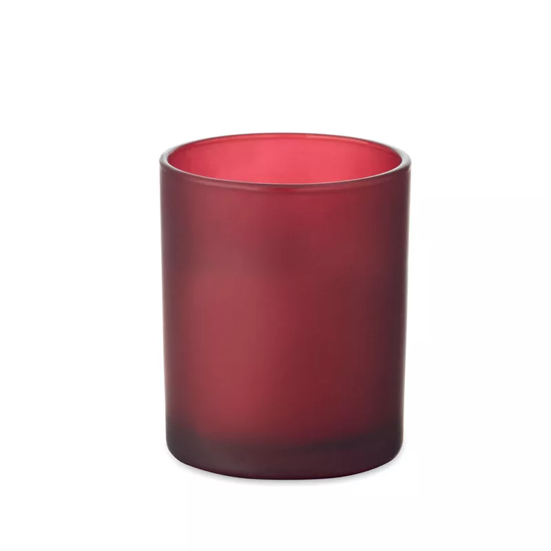 Świeca zapachowa wanilia w szkle 80 g KIVAS WOOD - Burgund (MO2708-02)
