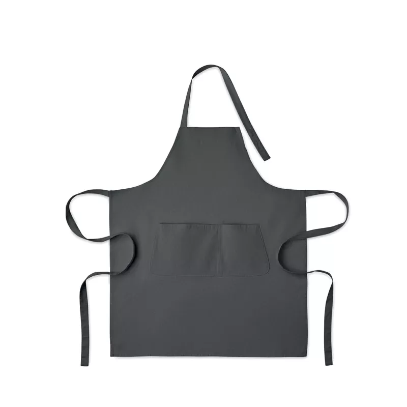 Fartuch z bawełny organicznej 240 g/m² GAMMA - Kamienny Szary (MO2249-15)