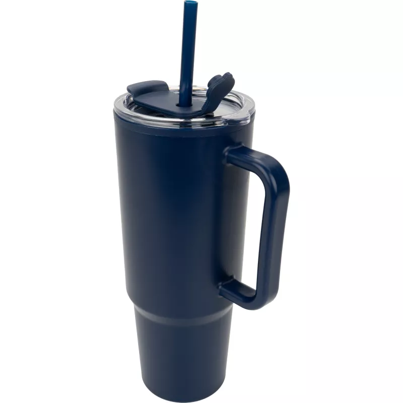 Kubek ze słomką XXL 1200 ml TEODORA - granatowy (8468644)