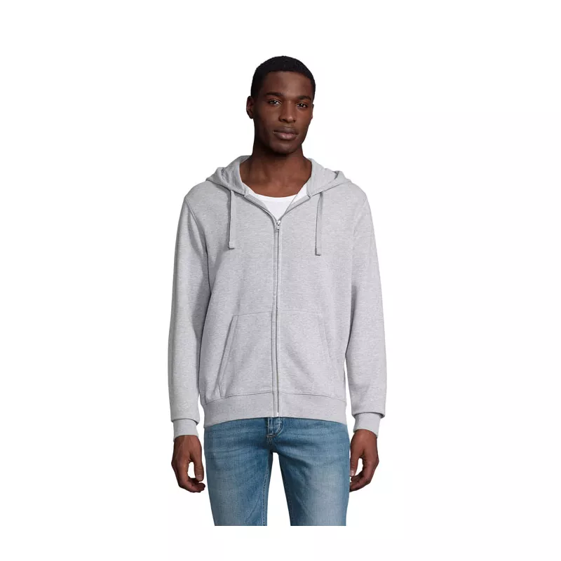 Bluza męska rozpinana 280 g/m² Sol's SPIKE MEN - Szary Melanż 2 (S03105-GY)