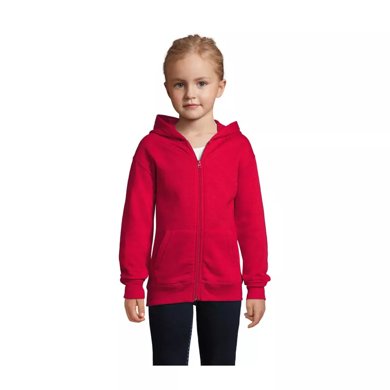Bluza dziecięca z kapturem 260 g/m² Sol's STONE KIDS - Czerwony (S02092-RD)