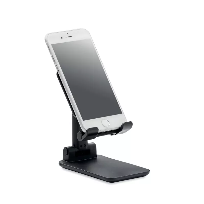 Stojak na telefon składany z ABS FLOB - Czarny (MO6724-03)