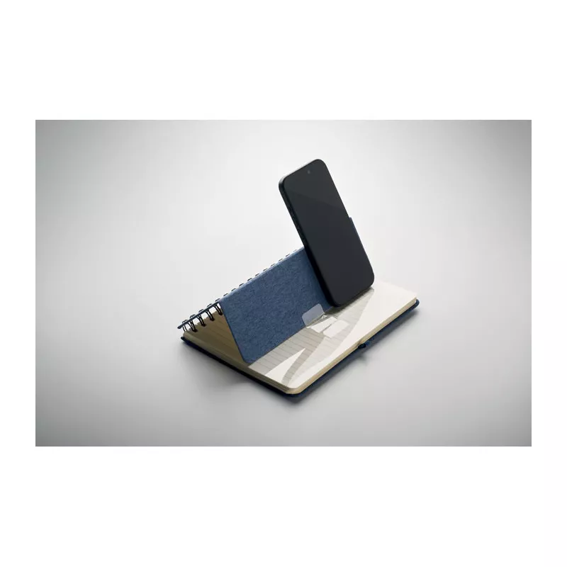 Notes A5 z podstawką 80 kartek w linię STRATA - Niebieski (MO2522-04)