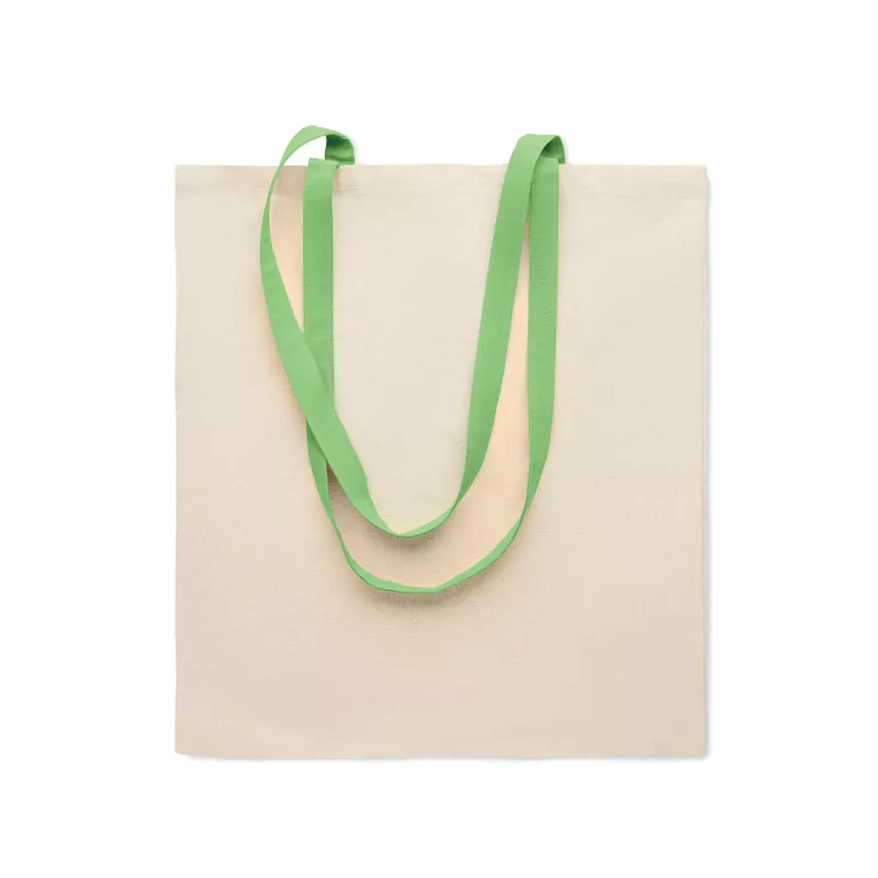 Torba bawełniana na zakupy 140 g/m² ZEVRA - Limonka (MO6437-48)