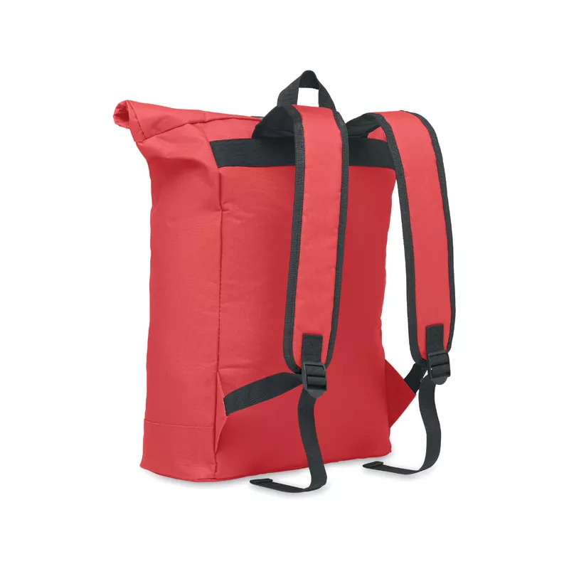 Plecak rolltop na laptop 15" z poliestru 600D IREA - Czerwony (MO2170-05)