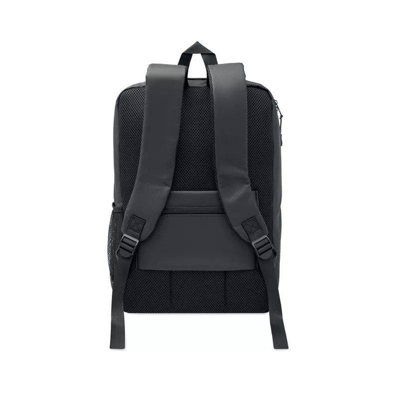 Plecak na laptop 15" RPET z twardym frontem 15 l NOVIX - Czarny (MO3186-03)