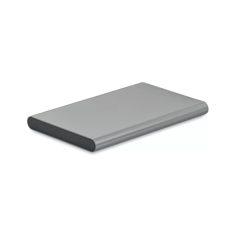 Powerbank płaski 4000 mAh aluminiowy POWERFLAT C - Tytanowy (MO6825-18)
