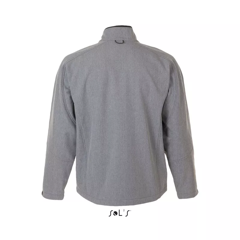 Softshell męski 3-warstwowy 340 g/m² Sol's RELAX - Szary Melanż (S46600-GM)