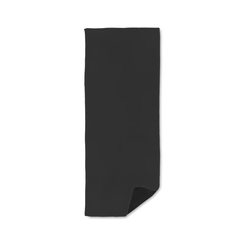 Ręcznik sportowy z mikrofibry 30x80 cm TAORU - Czarny (MO9024-03)