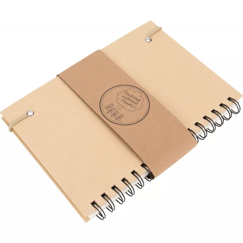 Notes A5 w linie z papieru z recyklingu SILKEBORG - beżowy (321713)