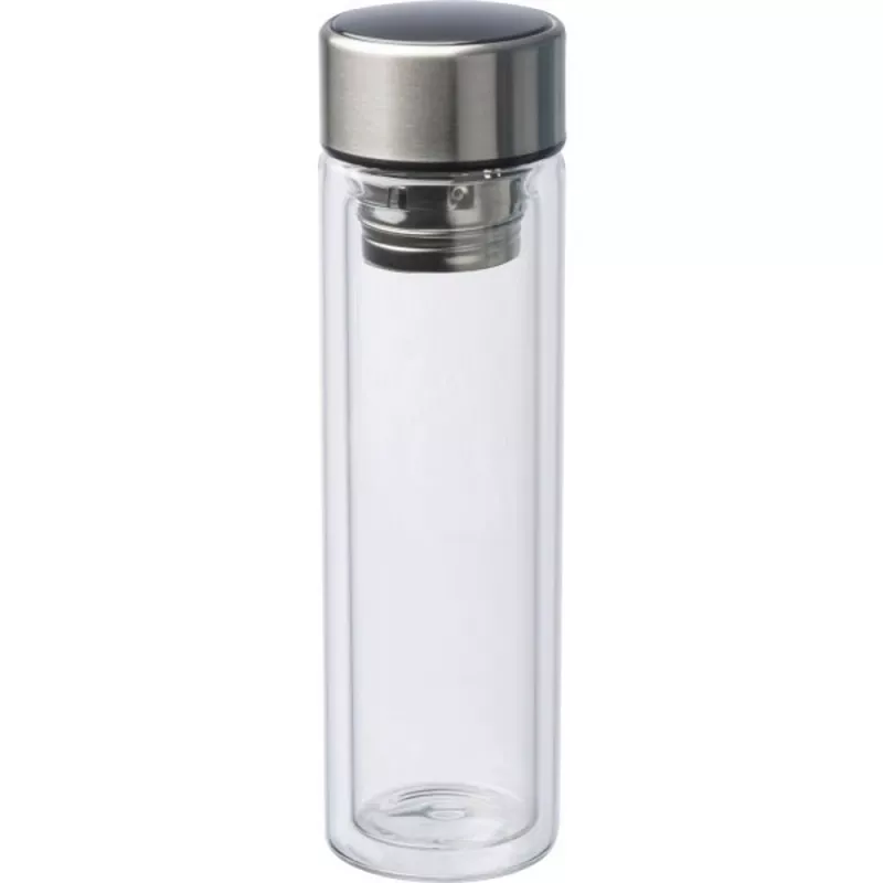 Butelka termiczna z wyświetlaczem KARLSTAD 400 ml - przeźroczysty (322566)