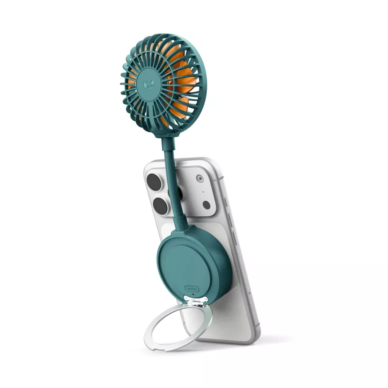 Fresh 'n Rebel Bezprzewodowy Magnetyczny Wentylator z Podstawką pod Telefon - Wodny (LT49755-N0029)