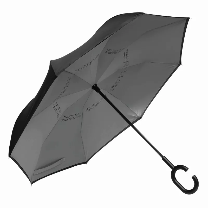 Parasol FLIPPED - czarny, jasnoszary (56-0103373)