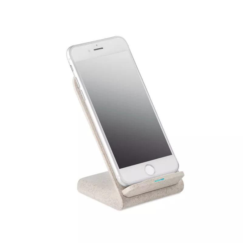 Ładowarka bezprzewodowa ze stojakiem 10W LAYABACK - Bezowy (MO9891-13)