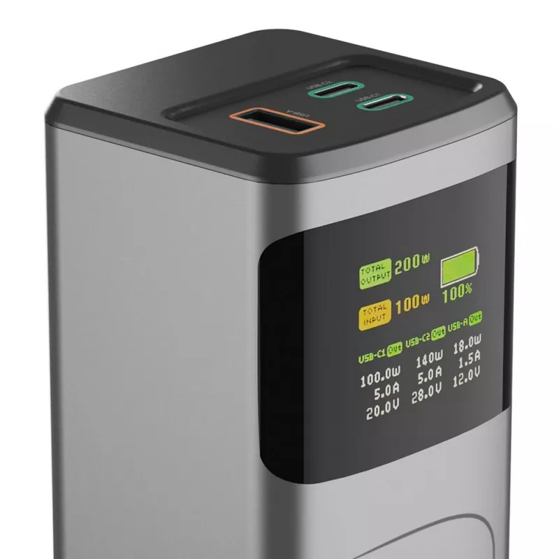 Power bank 24000 mAh Hama High Power 200W - grafitowy (VH030-15)
